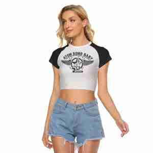 Pinup on bomb cropped T-shirt