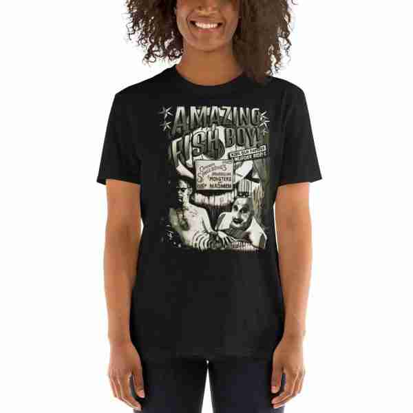 unisex basic softstyle t shirt black front 6126a8f6ae424 The Amazing Fish Boy - House of 1000 Corpses T-Shirt The Amazing Fish Boy - House of 1000 Corpses T-Shirt