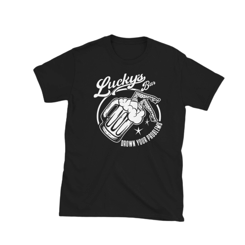 unisex basic softstyle t shirt black front 629bb96e1833795362 nobg Lucky's Bar Satan's Dive Bar Short-Sleeve Unisex T-Shirt Lucky's Bar Satan's Dive Bar Short-Sleeve Unisex T-Shirt