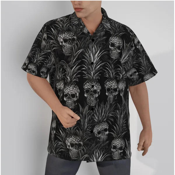 101741 85937fd8 da2b 4462 a195 a678a744eab5 jpeg Upside Down Pineapple Hawaiian Shirt Hawaiian Shirt Men's Hawaiian Shirt With Button Closure